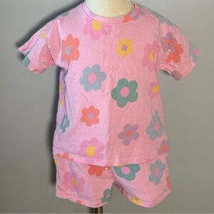 Zara Kids Floral Matching Set - Pink and Multicolor
